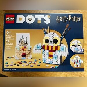 LEGO DOTS Harry Potter Hedwig Desk Organizer - White, Red, Yellow